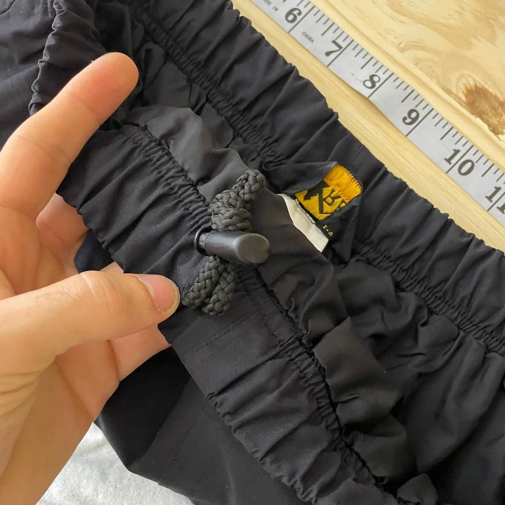 REI Elements Rain Pants Mens XL Black Waterproof Outdoor Hiking Zip Leg Lined